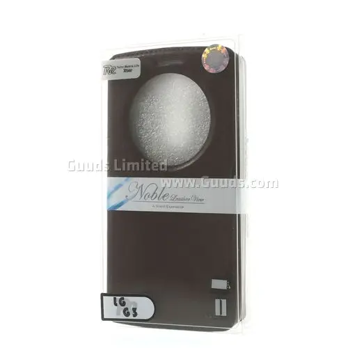 Roar Korea Noble Quick Circle Leather Flip Cover for LG G3 D850 D855 LS990 - Brown
