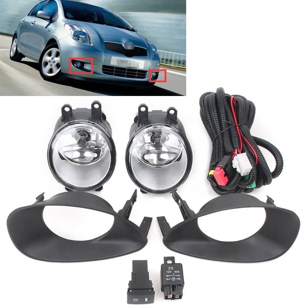 Buy Auto Car Fog Driving Lights Bumper Fog Lamp Kit for Toyota Yaris Hatchback