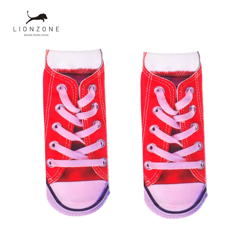 5Pairs/Lot Hot Sale 3D Prints Cute Socks Fashion Animals Combed Cotton Low Cut Ankle Short Art Socks For Ladies