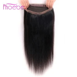 Phoebe Hair Pro-Colored Malaysia Straight Hair 360 Lace Frontal Closure With Baby Hair Lace Frontal Natural Color Non-Remy Hair Phoebe Hair Pro-Colored Malaysia Straight Hair 360 Lace Frontal Closure With Baby Hair Lace Frontal Natural Color Non-Remy Hair