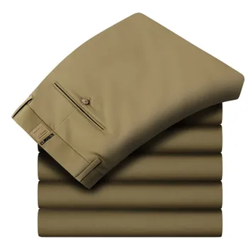 

Free shipping Plus size men's pants ultralarge casual Classic pants cotton Large casual long trousers size 50 size 52 big size
