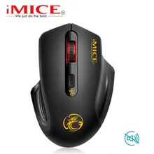 IMice Бесшумная Беспроводная usb-мышь 2000 dpi USB 3,0 приемник оптическая компьютерная мышь 2,4 ГГц эргономичная мышь для ноутбука ПК мышь