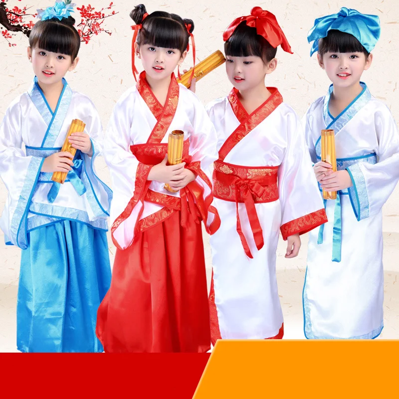 

Chinese style Hanfu Children's Day performance costumes kindergarten costumes costumes for boys and girls show costumes