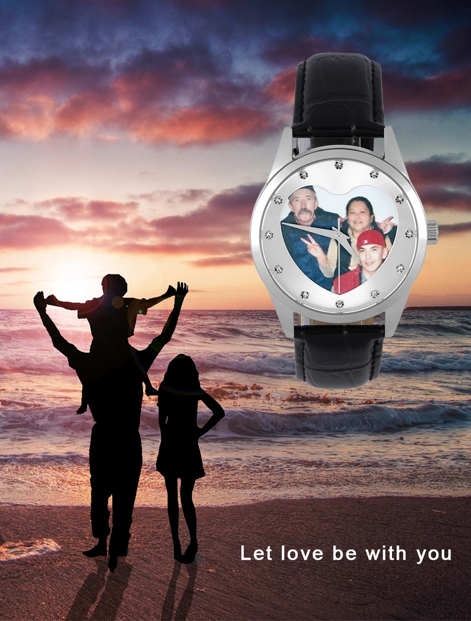 personalizado relógio exclusivo para homem e mulher