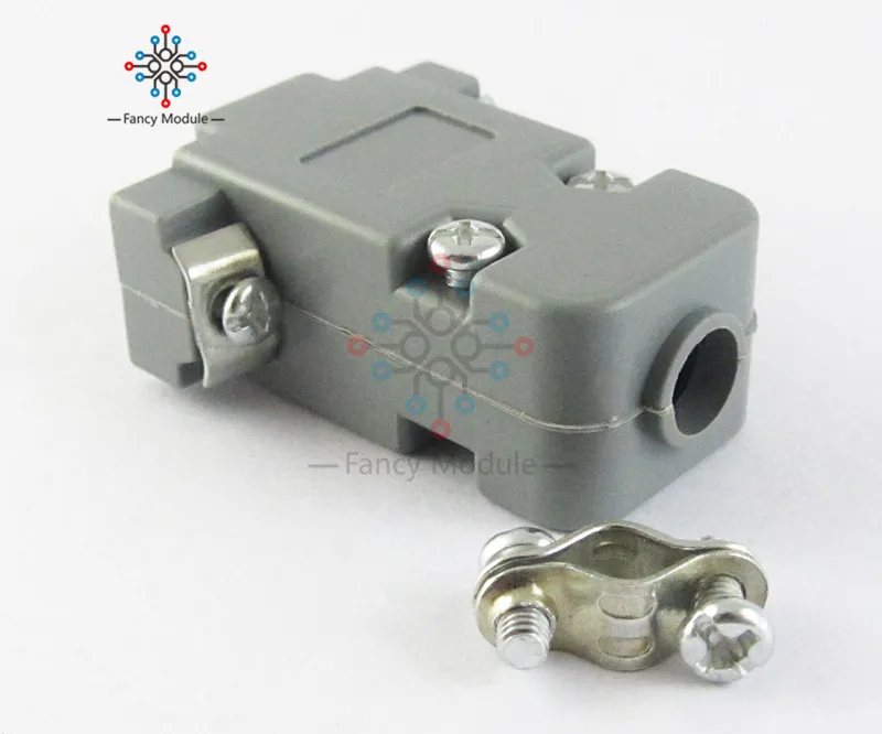 5 шт. серая пластиковая крышка D Sub DB9 9Pin для 9 контактного или 15 разъема|db9 connector|db9