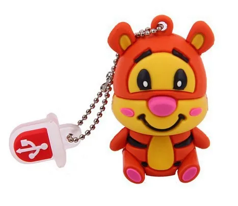 S135 Hot sales cartoon tiger model Usb 2.0 memory stick pen drives 4-32G free shipping | Компьютеры и офис