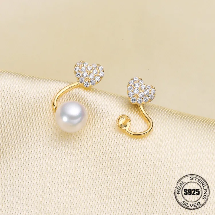 Fashion Pearl Earrings Accessories 925 Sterling Silver