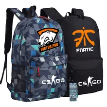 Мужчины Женщины Мальчики Девочки Унисекс Fnatic Virtus. pro Dota 2 CS CSGO Печатных Рюкзак Сумка Холст Школа Книга Сумки Модный Путешествовать Спорт Уличный Кемпинг