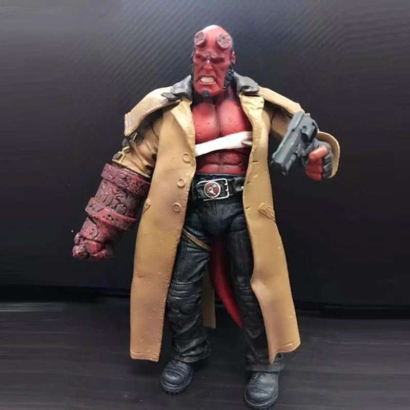 7 дюймов 2 типа фильм HB Hellboy серия включает сигару Samaritan пистолет фигурка Коллекционная модель игрушки