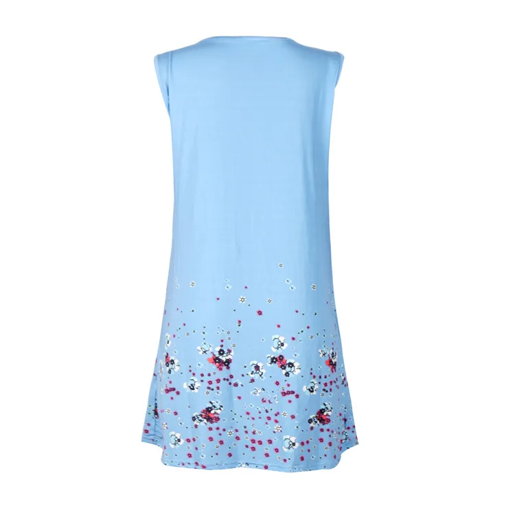 Fashion Sling Dress Womens Brief Youth Campus Style Large Size O-neck Casual Print Comfortable Dress