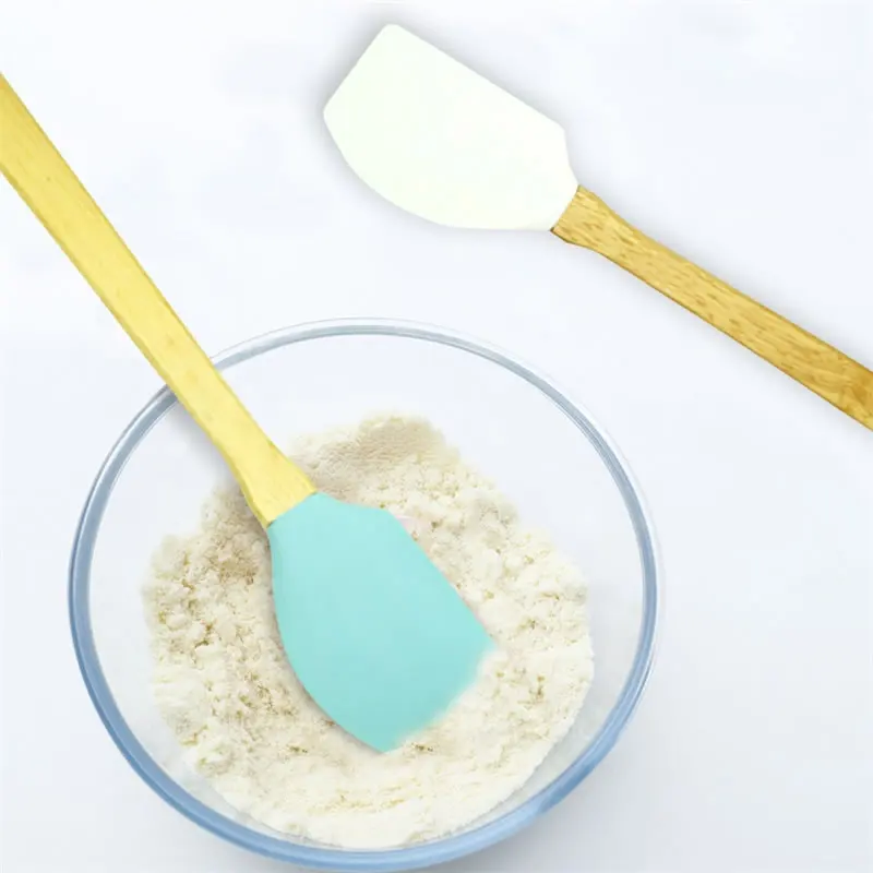 OBRKING силиконовая лопаточка с деревянной ручкой торт крем скребок для масла