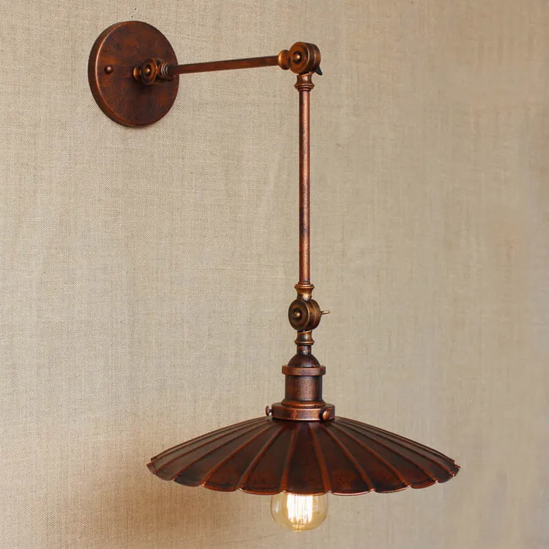 industrial Portuguese style antique rust wall lamp/swing arm wall lighting for workroom/Bathroom Vanity 2 applies arm Tornado industrial Portuguese style antique rust wall lamp/swing arm wall lighting for workroom/Bathroom Vanity 2 applies arm Tornado