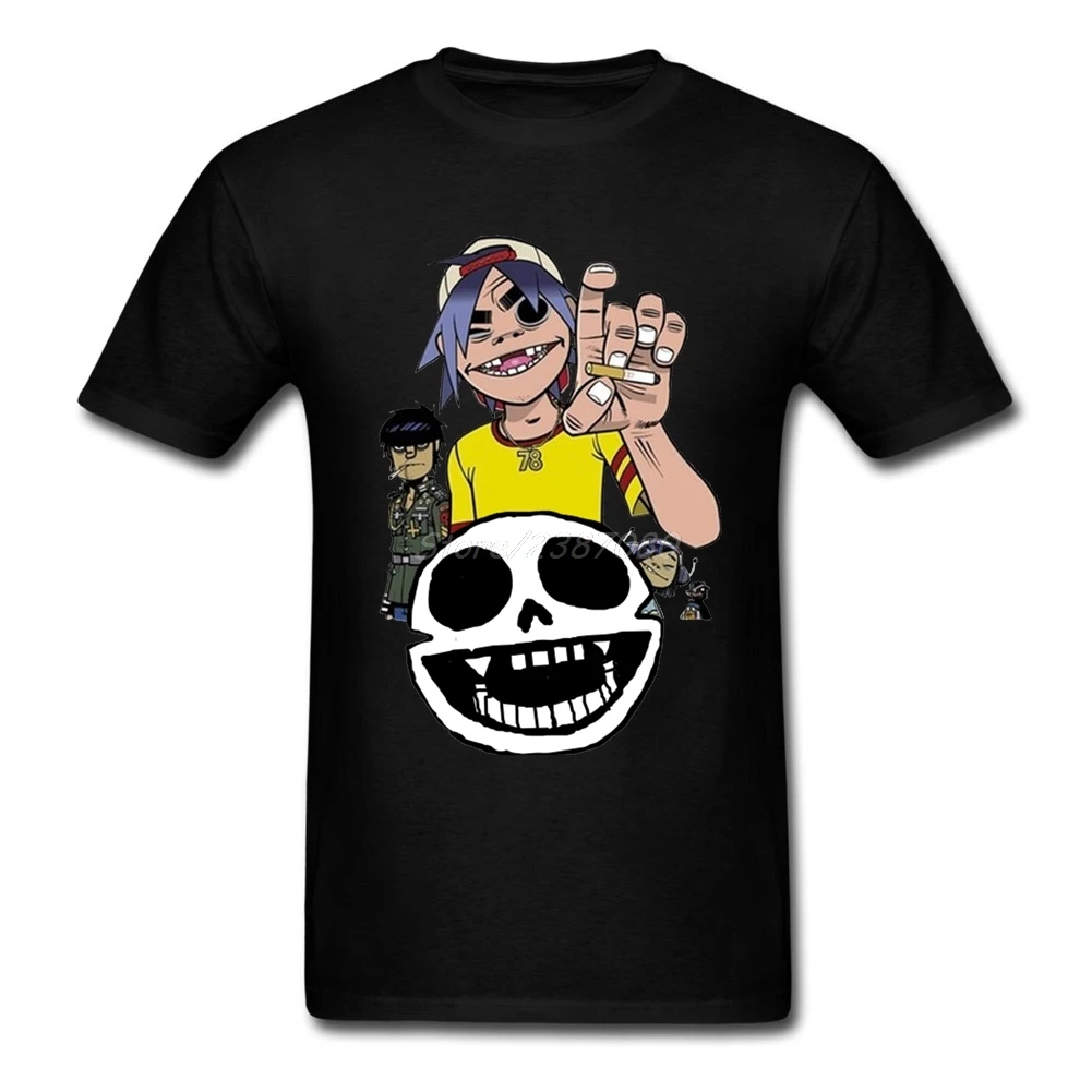 Gorillaz аниме футболка одежда с короткими рукавами для мужчин 2018 Новый веганских