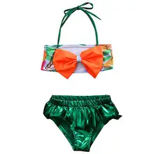 Новые детские купальники для детей от 0 до 24 месяцев, 2 предмета, летний детский купальник бикини с кисточками и бантом для девочек, пляжный костюм для плавания