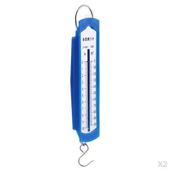 2 Pieces Force Newton Meter Dynamometer Spring Balance Physics Lab Experiment