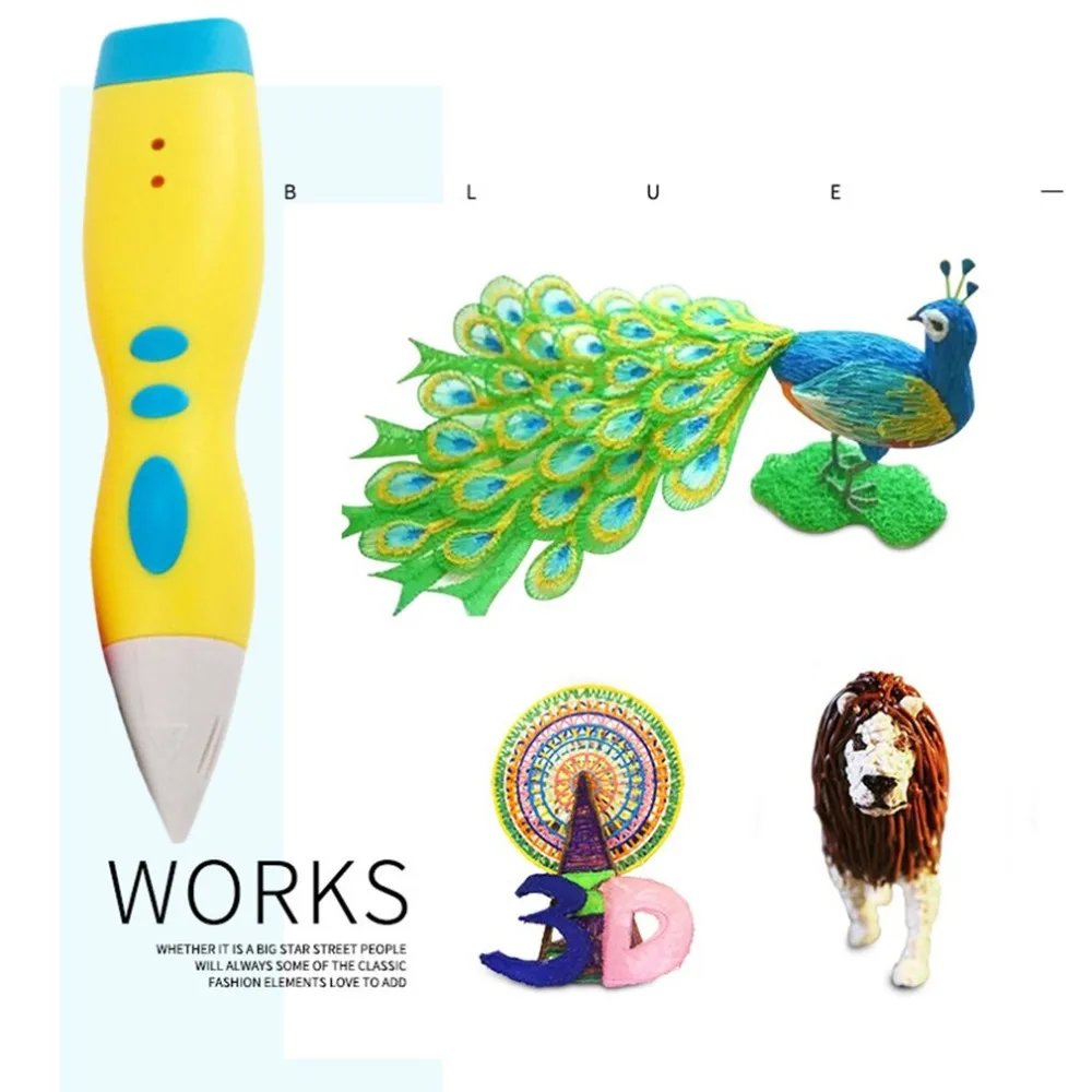 

3D Printing Pen Printing Pen DIY 3D Drawing Printer Pen Creative Painting Tool Best for Kids Child 3D Painting Birthday Gift