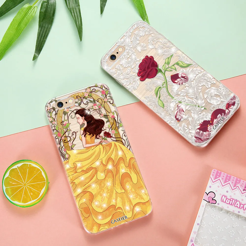 

CASEIER Anniversary BIG Sale Phone Case For iPhone 5 5s 6 6s Plus Cases Glitter Soft Cover For iPhone SE 6 6s Funda Capinha Capa