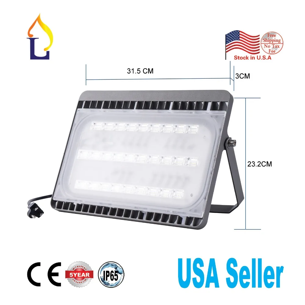 

1 pack 100W Daylight White 6000K Waterproof IP65 Outdoor Flood Light 13000LM