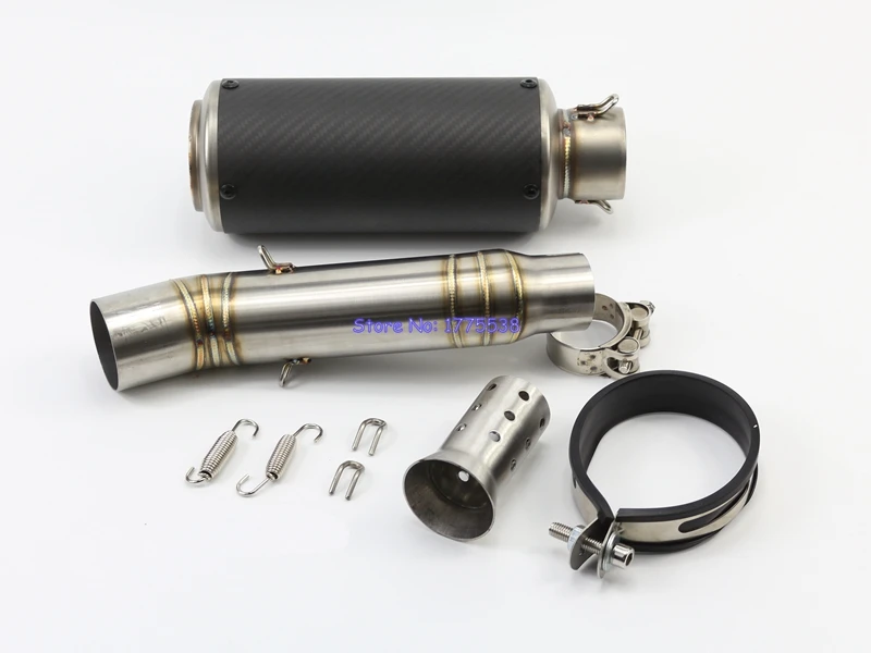 Complete Set CBR300 Motorbike Muffler font b Exhaust b font Pipe Escape Damper ID 39mm font