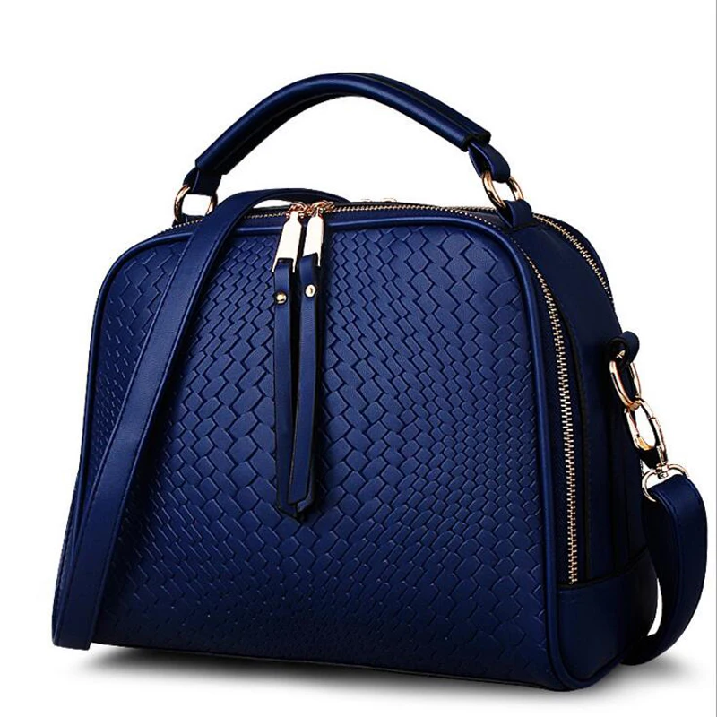 Spring Weave Women Bags Candy Color Tassel Women PU Leather Handbags