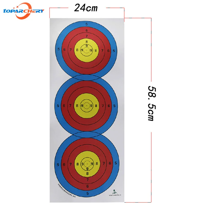 6 шт. стрельба из лука Бумага 24x58.5 см для изогнутый лук Охота Стрельба Целевой Подготовки практика игры Аксессуары; Бесплатная доставка