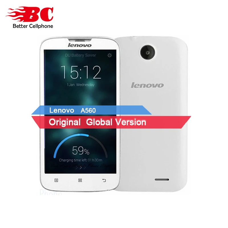 Новый оригинальный lenovo A560 Android 4 3 3g WCDMA gps Bluetooth русский beyboard Dual SIM карты MSM8212 ядра