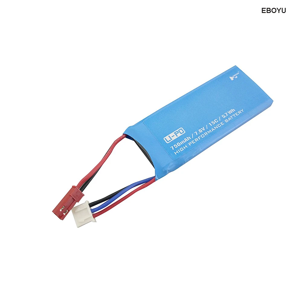 EBOYU 2 шт. * 7 6 в 750 мАч Lipo батарея с 1 Зарядное устройство для Hubsan H216A RC Quadcopter Drone