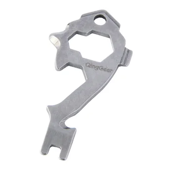 

QingGear 20 in 1 Multi Tool Key tool Screwdriver Opener Wrench Pry Bar Line Cutter Remover EDC Pocket Tool Outdoor Camping