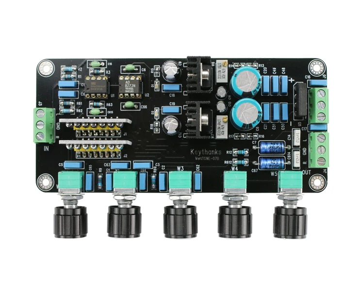 Новые OPA2604 + AD827JN предусилитель тональная плата LM317 LM337 Схема регулятора High-end Premp регулировки громкости двойной AC15V-20V