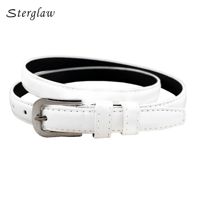 110cm New summer Lady thin women's belts and straps 2018 casual white