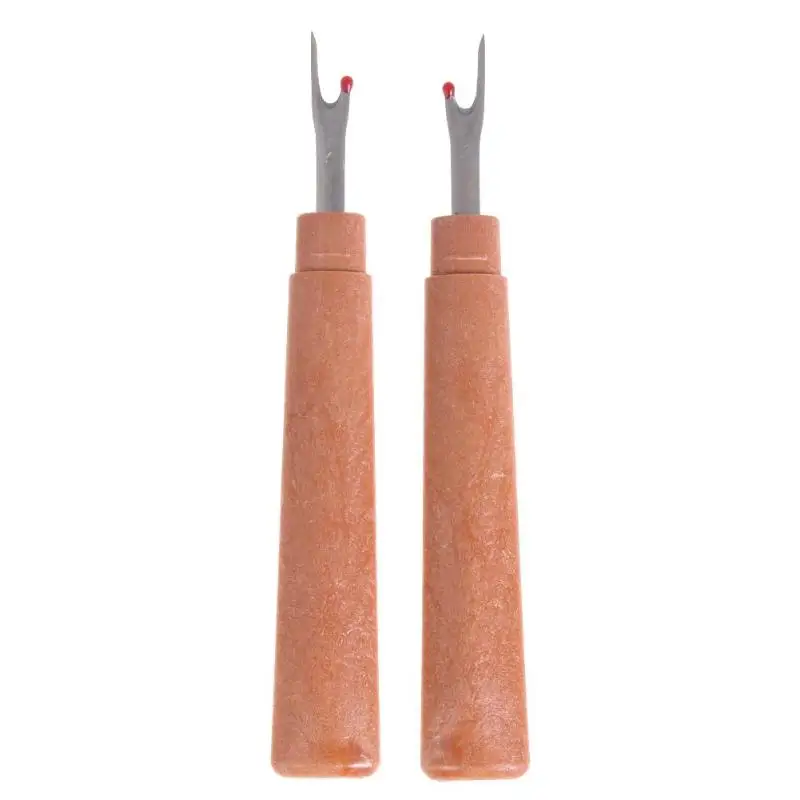 

2Pcs Plastic Handle Stainless Steel Craft Thread Cutter Seam Ripper Stitch Unpicker Hand Tools Needles Arts Sewing Accessories