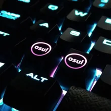 [HFSECURITY] 2 pcs Backlight OSU Keycaps for Cherry Keyboard Backlit Mechanical Keyboard Keycap