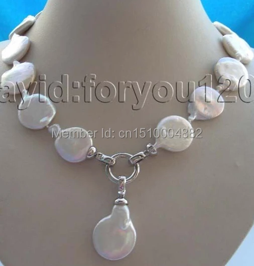 

shitou 0071 genuine Natural 20x30mm White Reborn Keshi Pearl Necklace pendant