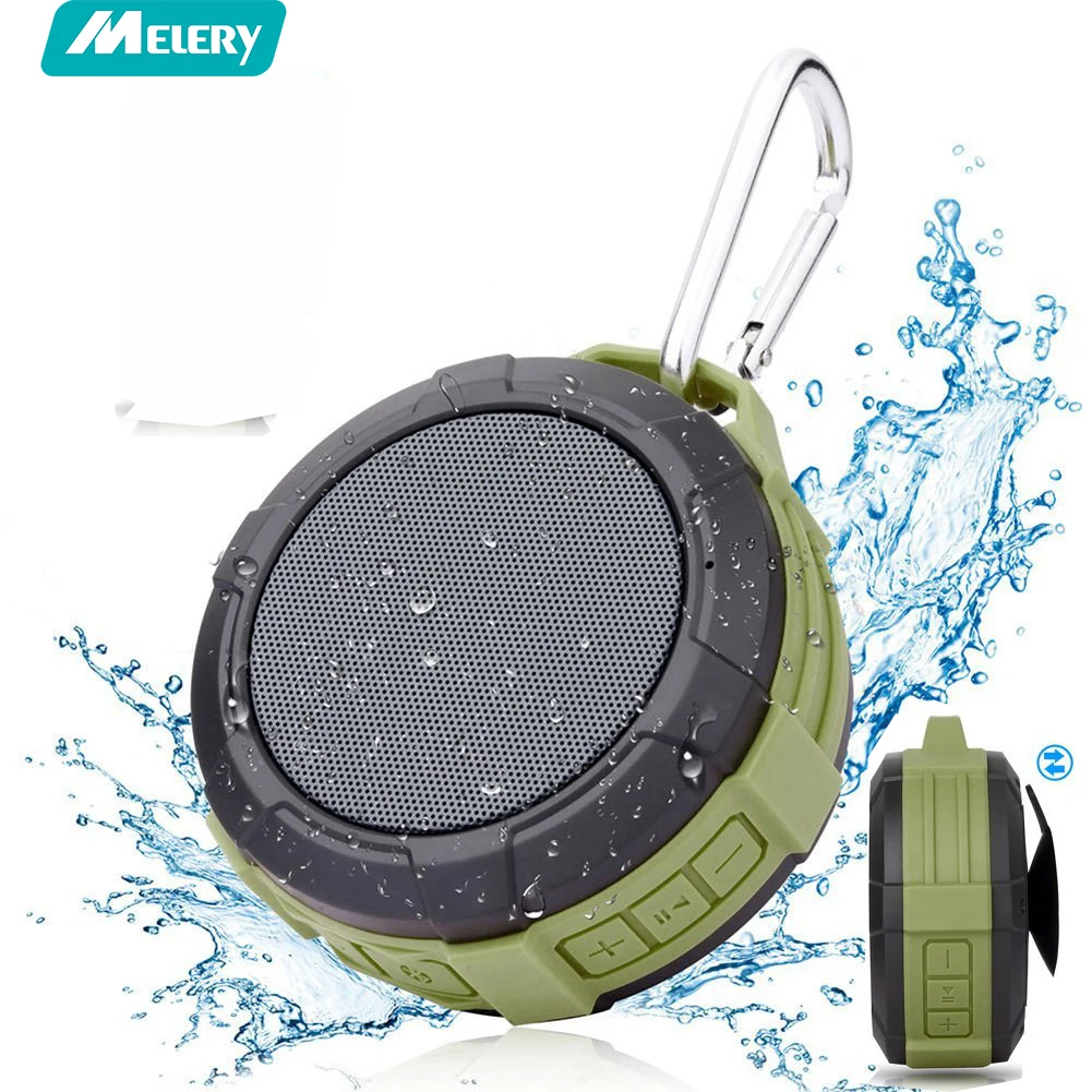 Melery Bluetooth Speaker Waterproof Shower Speaker Wireless Stereo