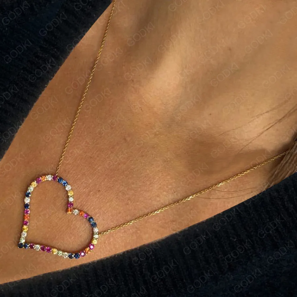 

Mother's Day Gift Trendy Dainty Initial Choker Necklaces Personalized Heart Stackable Necklace Jewelry for women girlfriend gift