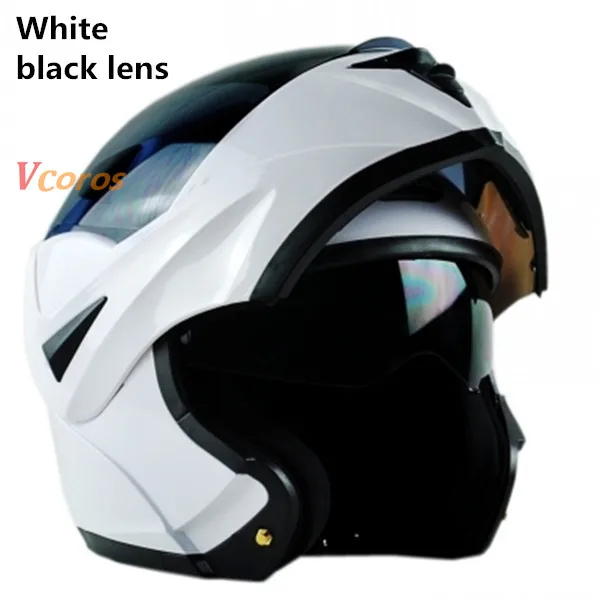 VCOROS 802, флип-ап, мотоциклетный шлем, мужские, мото, ciclista casco, мото модульный шлем, женский, емкость, двойной объектив, Мото шлем, s m l xl - Цвет: 15