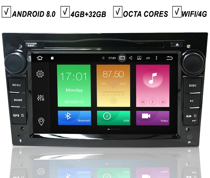 

7 IPS Car Android 9.0 DVD GPS Player For Opel Astra Vectra Antara Zafira Corsa Vivaro Meriva Omega Tigra 4G+64G Octa Core DSP SD