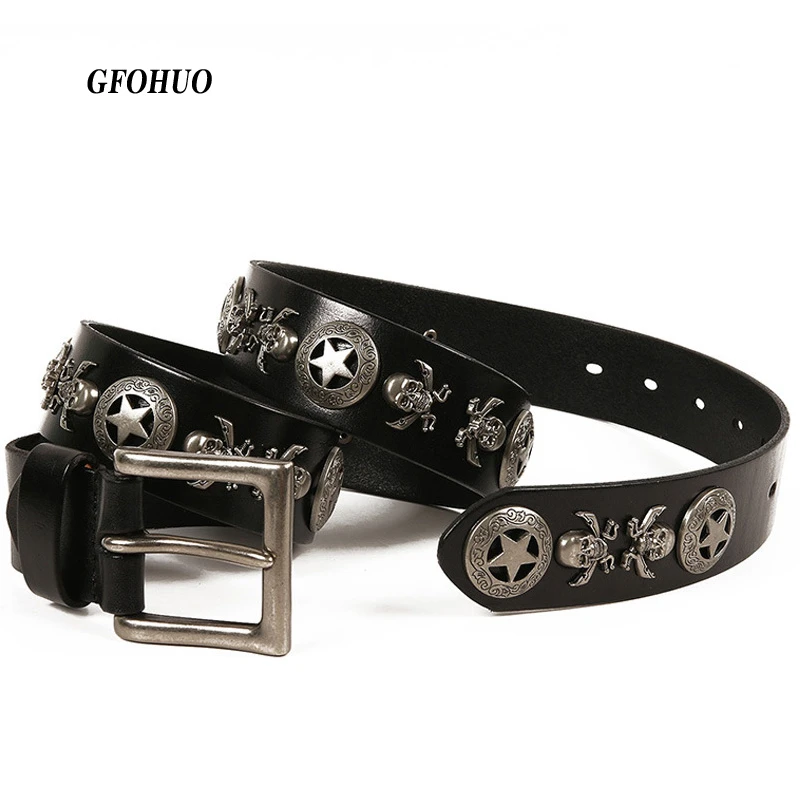 men studded belt