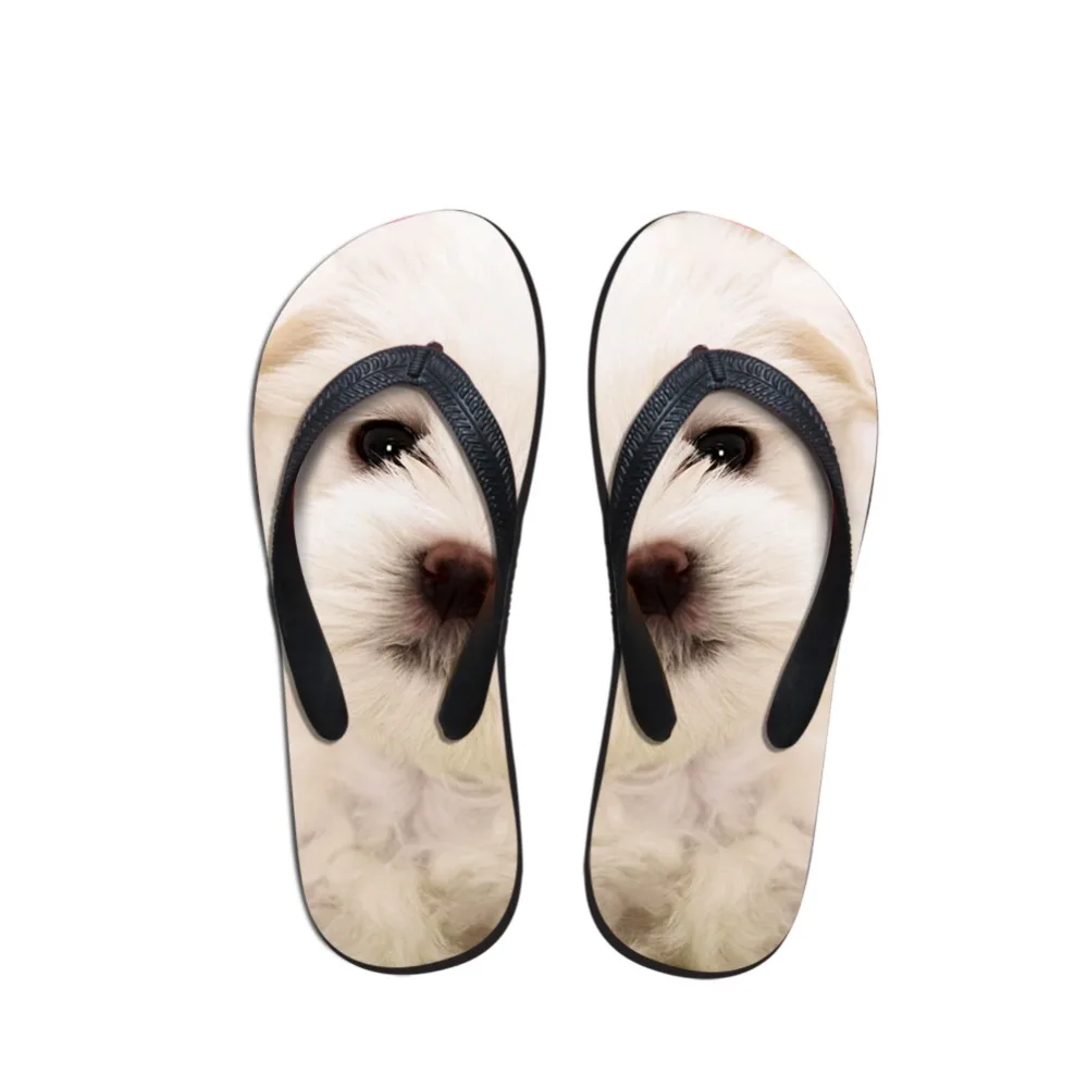 

Noisydesigns Female flip flops 3D Dog Cat Wolf peacock The Gunfighter Lion Printed Sandals Animal loafers women Home Slippers