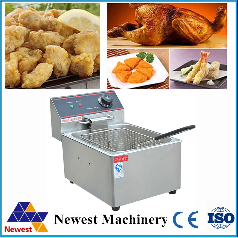 Electric Deep Fryer French Fry Restaurant Fries Machine Single cylinder