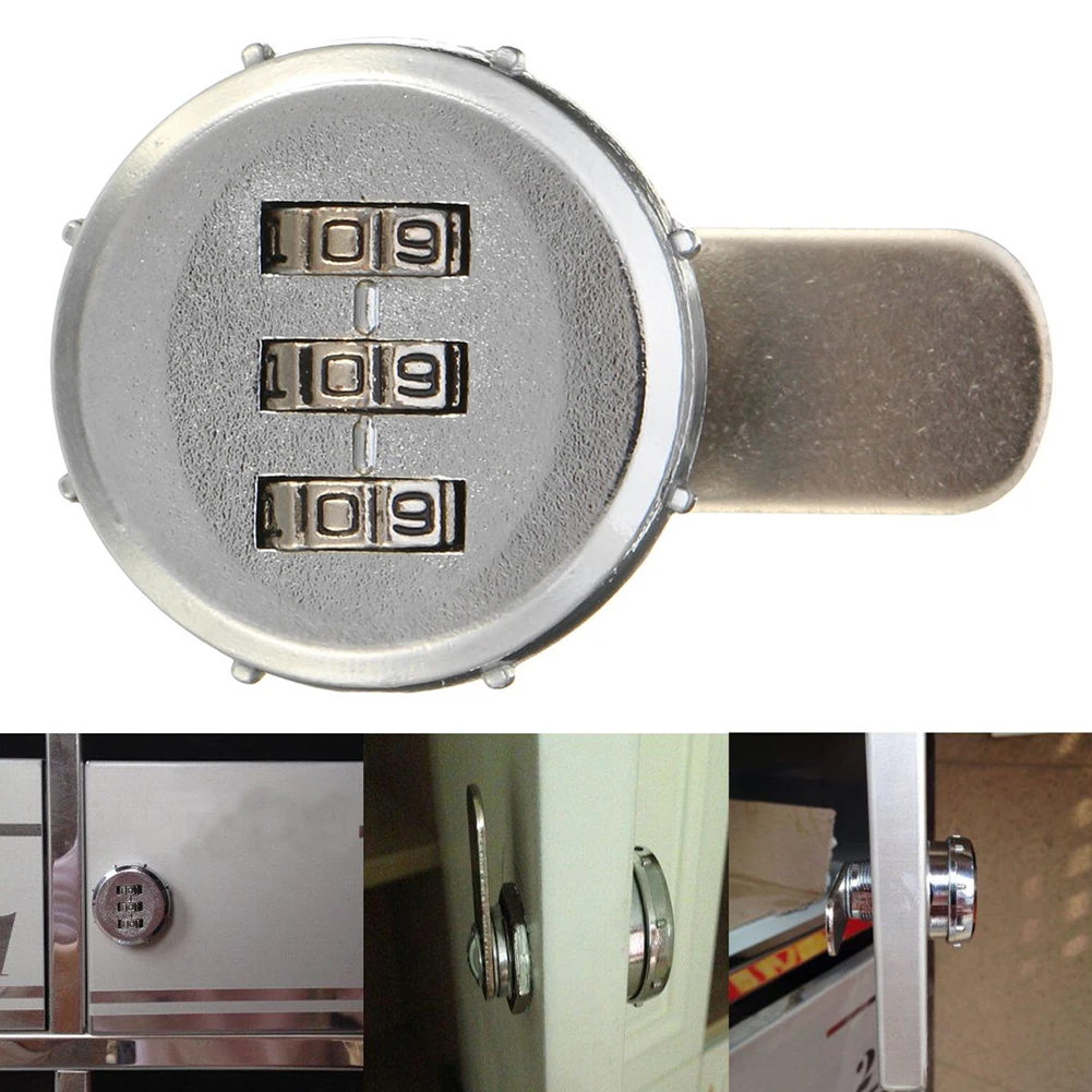 

3 Digit RV Cam Lock Mail Box Combination Coded Post Drawer Cabinet Digital Alloy Keyless