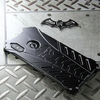 

FOR xiaomi mi 8 se Case Original R-JUST Batman Armor Aluminum Metal FOR xiaomi mi 8 lite explorer edition Case Shockproof Coque