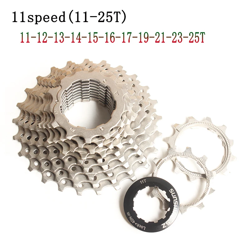 SUNSHINE-SZ الطريق الدراجة 11 ثانية كاسيت 25 طن 11-25 طن الصلب Freewheel 22 سرعة حذافة ضرس ل دراجة أجزاء تقييما 5.0/5 أساس SUNSHINE-SZ الطريق الدراجة 11 ثانية كاسيت 25 طن 11-25 طن الصلب Freewheel 22 سرعة حذافة ضرس ل دراجة أجزاء تقييما 5.0/5 أساس