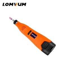 LOMVUM 12 В электрическая шлифовальная машина шлифовальная полировальная машина перезаряжаемая литиевая батарея гравировальная машина электрическая мини шлифовальная машина