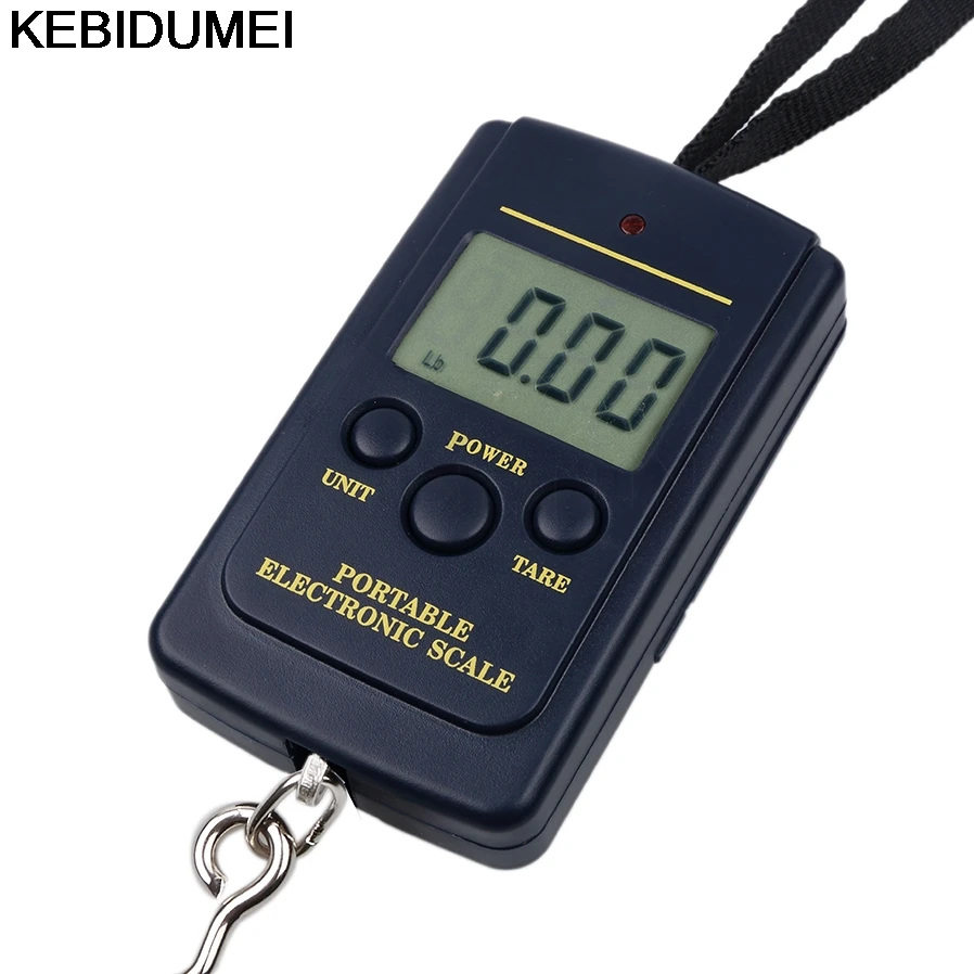 Портативные электронные подвесные весы для рыбалки 10 г 40 кг цифровые карманные с
