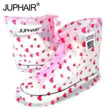JUP Waterproof Rain Reusable Shoes Covers All Seasons Slip-resistant Zipper Rain Boot Overshoes Men&Women's Shoes Accessories
