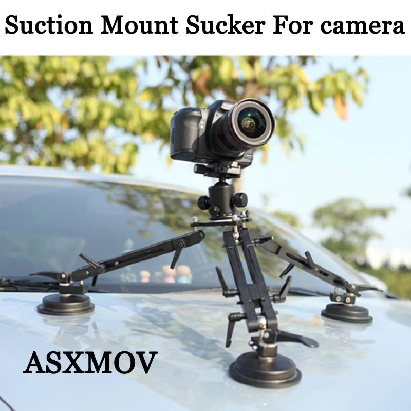ASXMOV Suction Mount Sucker for DSLR Camera Car filming shooting Camera