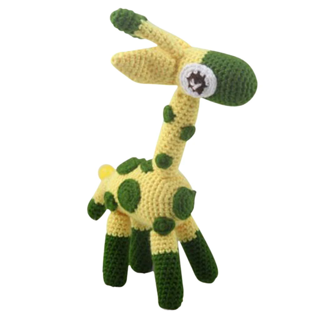 3D Giraffe Crochet Doll Kit for Kids Children Learn to Knitting Stuffed Toy
