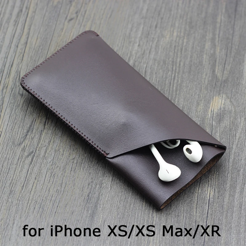 

Handmade Luxury Wallet Case for iPhone 9 Slim Pouch Sleeve for iPhone XR PU Leather Prtective Bag with Card Holder Cover XS Max