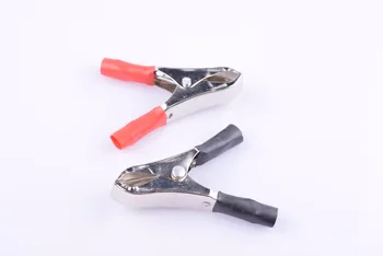 

10 PCS Test Clips Crocodile Alligator ABS opening 60 mm steel Red and Black